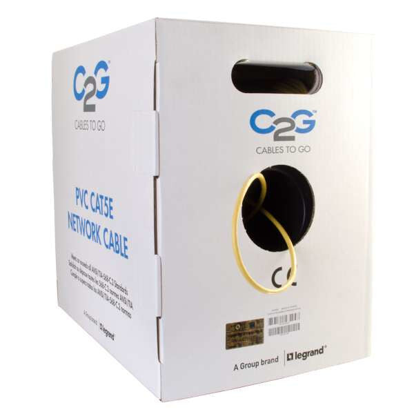 C2G 1000ft Cat5e UTP networking cable Yellow 304.5 m U/UTP (UTP)