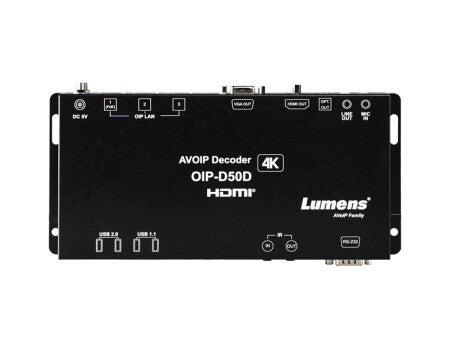 Lumens OIP-D50E 1G Encoder video servers/encoder 3840 x 2160 pixels