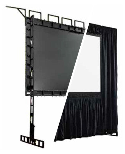 Draper UFS & Cinefold Valance - I.F.R., 62" x 108", HDTV, Black velour