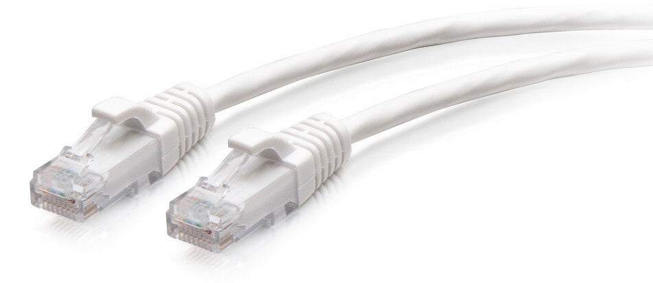 C2G 0.3m Cat6a Snagless Unshielded (UTP) Slim Ethernet Patch Cable - White