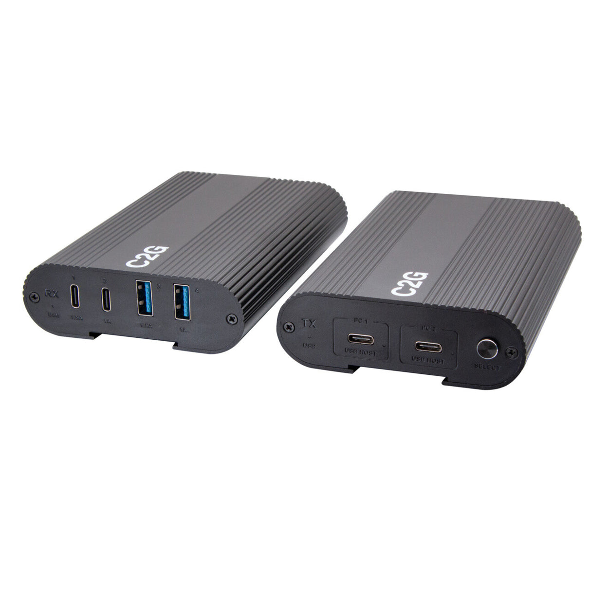 C2G Superbooster® 2X4 USB Over Cat6a Extender Switch - USB 3.2 GEN1 (5Gbps)