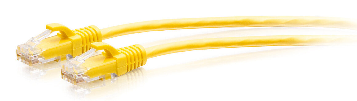 C2G 0.3m Cat6a Snagless Unshielded (UTP) Slim Ethernet Patch Cable - Yellow