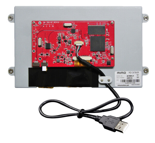 Mimo Monitors UM-760RK-OF Signage Display 17.8 cm (7") LCD 250 cd/m² Black Touchscreen