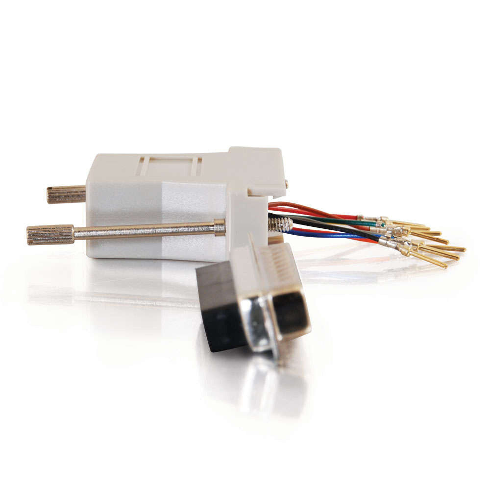 C2G RJ45 to DB25 Male Modular Adapter - Gray