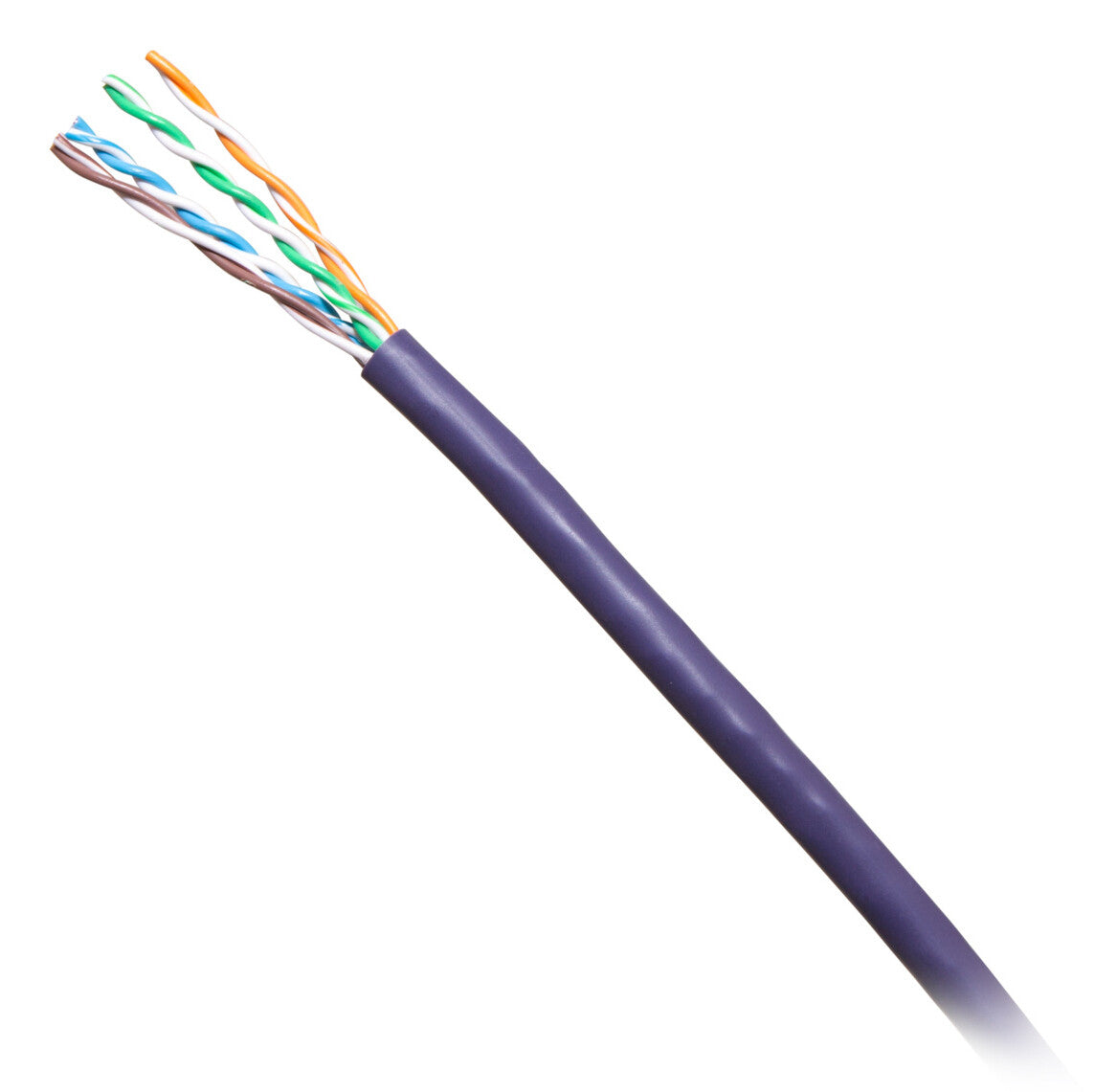 C2G 1000ft (304.8m) TAA-Compliant Cat6 Bulk Unshielded (UTP) Ethernet Network Cable with Solid Conductors-Riser CMR-Rated - Purple