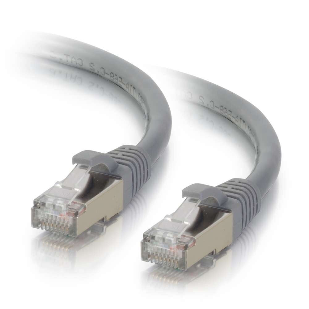 C2G 3ft (0.9m) Cat6 Snagless Shielded STP Ethernet Network Patch Cable - Gray