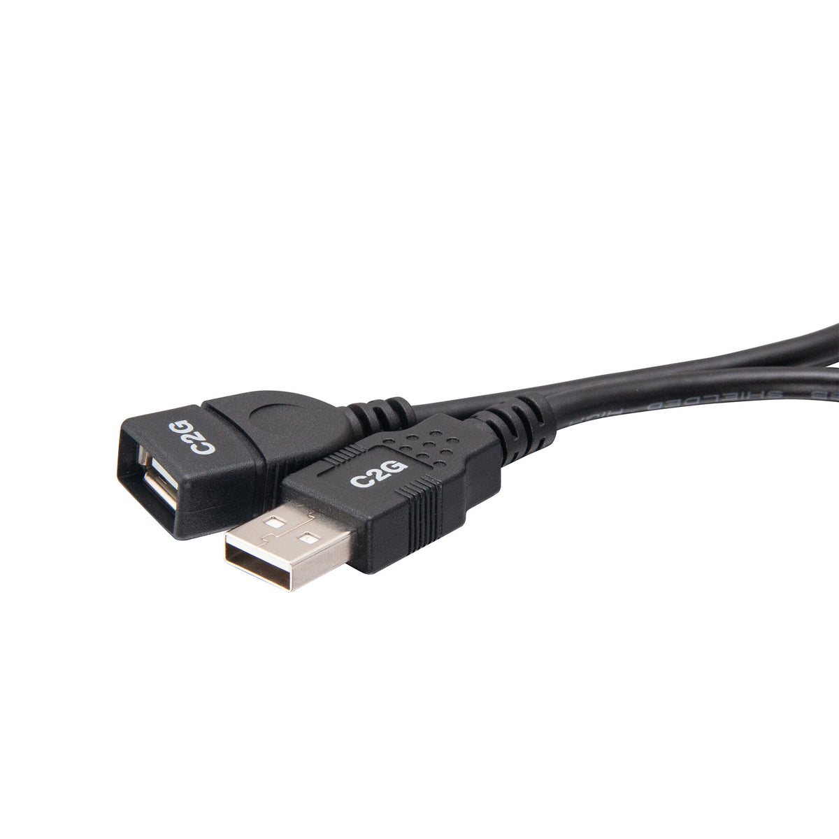 C2G 6.6ft (2m) USB 2.0 A Male to A Female Extension Cable - White