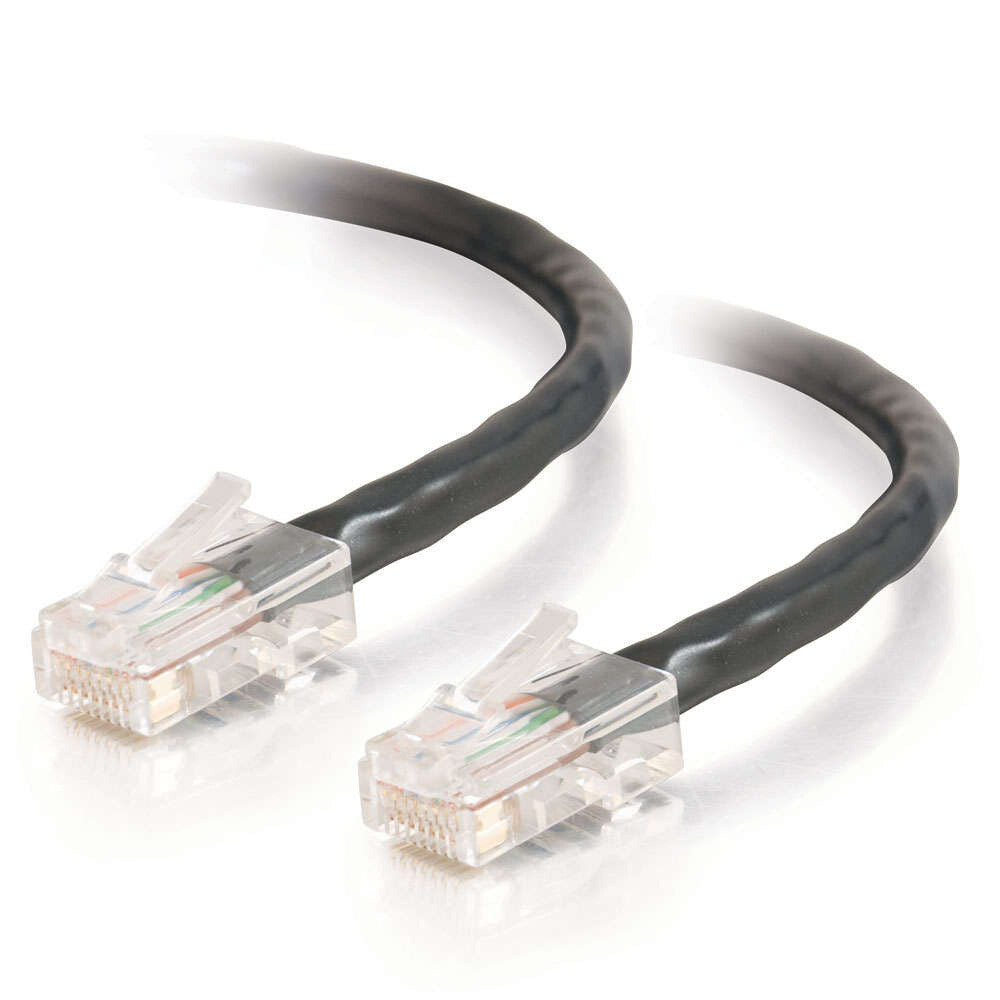 C2G 7ft (2.1m) Cat5e Non-Booted Unshielded UTP Network Crossover Patch Cable - Black