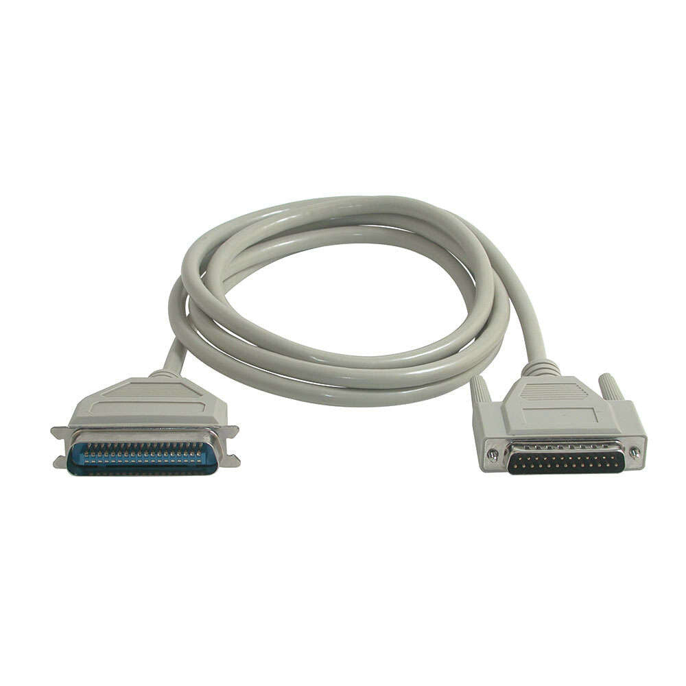 C2G 6ft (1.8m) DB25 Male to Centronics 36 Male Parallel Printer Cable