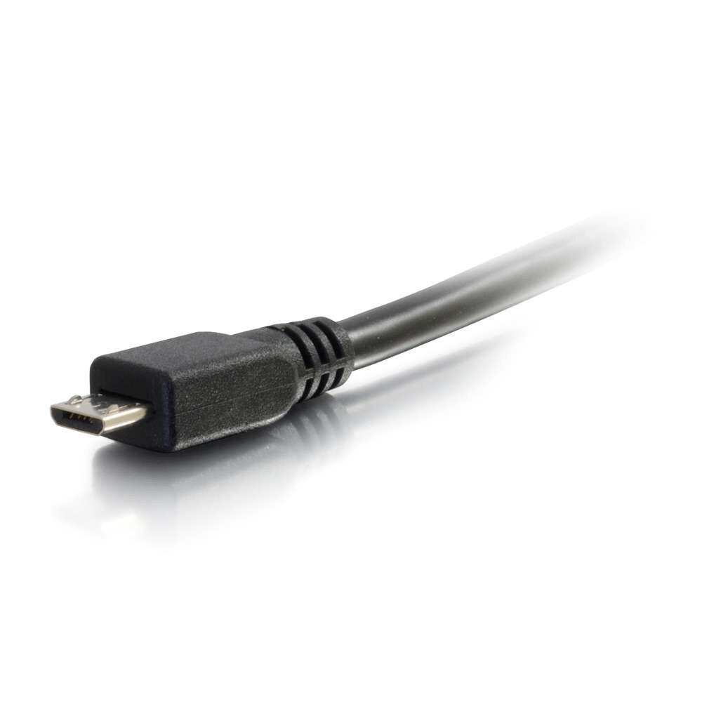 C2G 1ft (0.3m) USB 2.0 A to Micro-B Cable M/M - Black