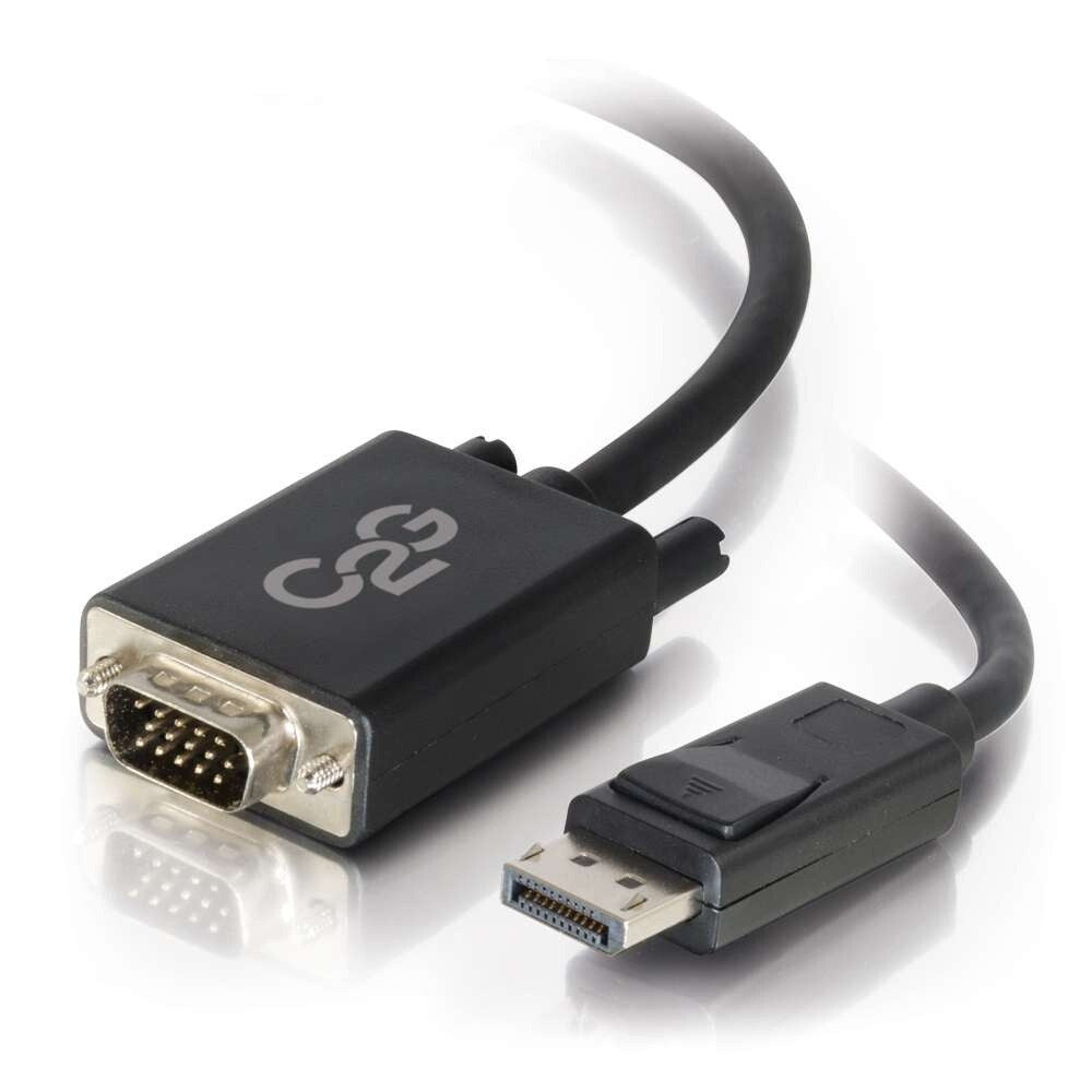 C2G 10ft (3m) DisplayPortTM Male to VGA Male Active Adapter Cable - Black