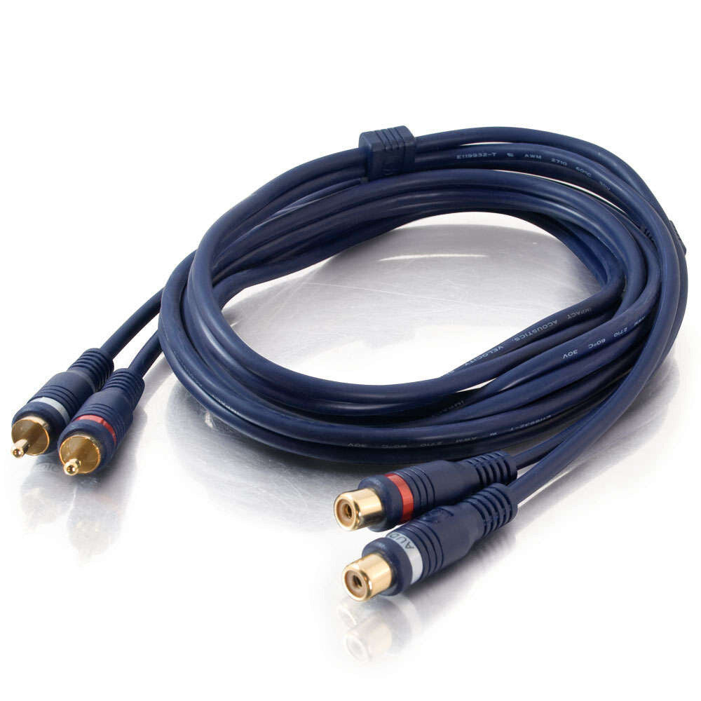 C2G 25ft (7.6m) VelocityTM RCA Stereo Audio Extension Cable