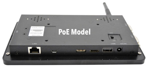 Mimo Monitors MCT-70HPQ-POE Signage Display 17.8 cm (7") LCD Wi-Fi 250 cd/m² Full HD Black Touchscreen Built-in processor Android 8.1