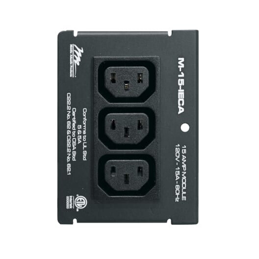 Middle Atlantic Products M-15-IECA power distribution unit (PDU) 1 AC outlet(s) Black