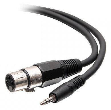 C2G 0.5m 3.5mm Male 3 Position TRS to Female XLR Cable