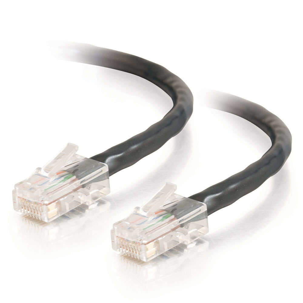 C2G 2ft Cat5E networking cable Black 0.61 m