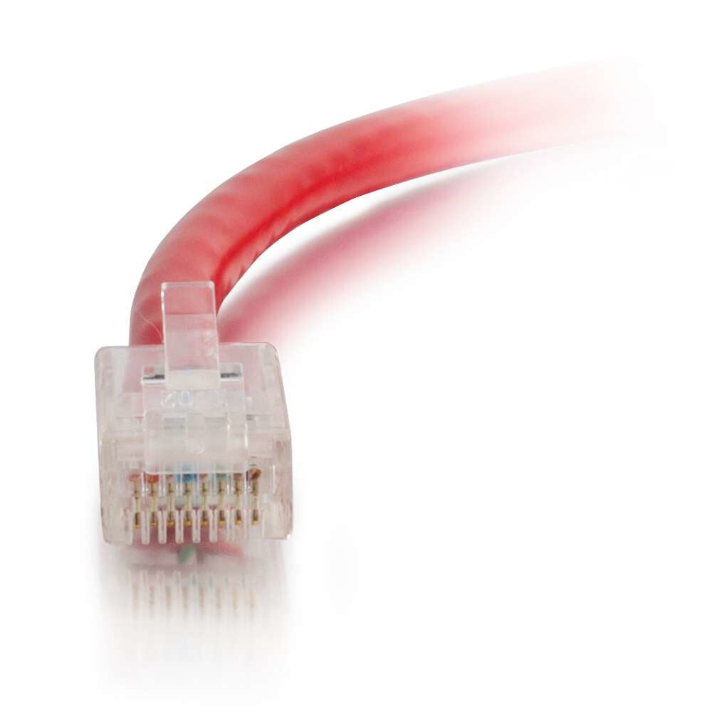 C2G 6" Cat6 networking cable Red 0.15 m U/UTP (UTP)