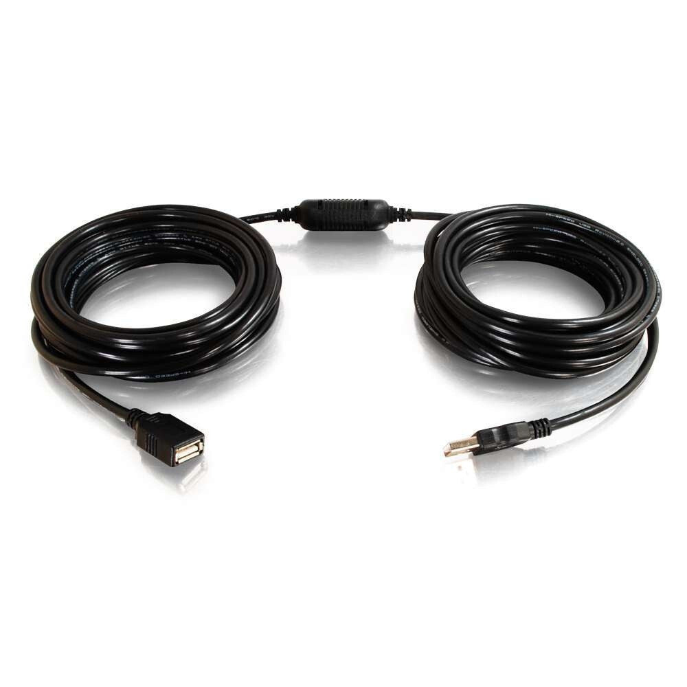 C2G 25ft (7.6m) USB A Male to Female Active Extension Cable (Center Booster Format)