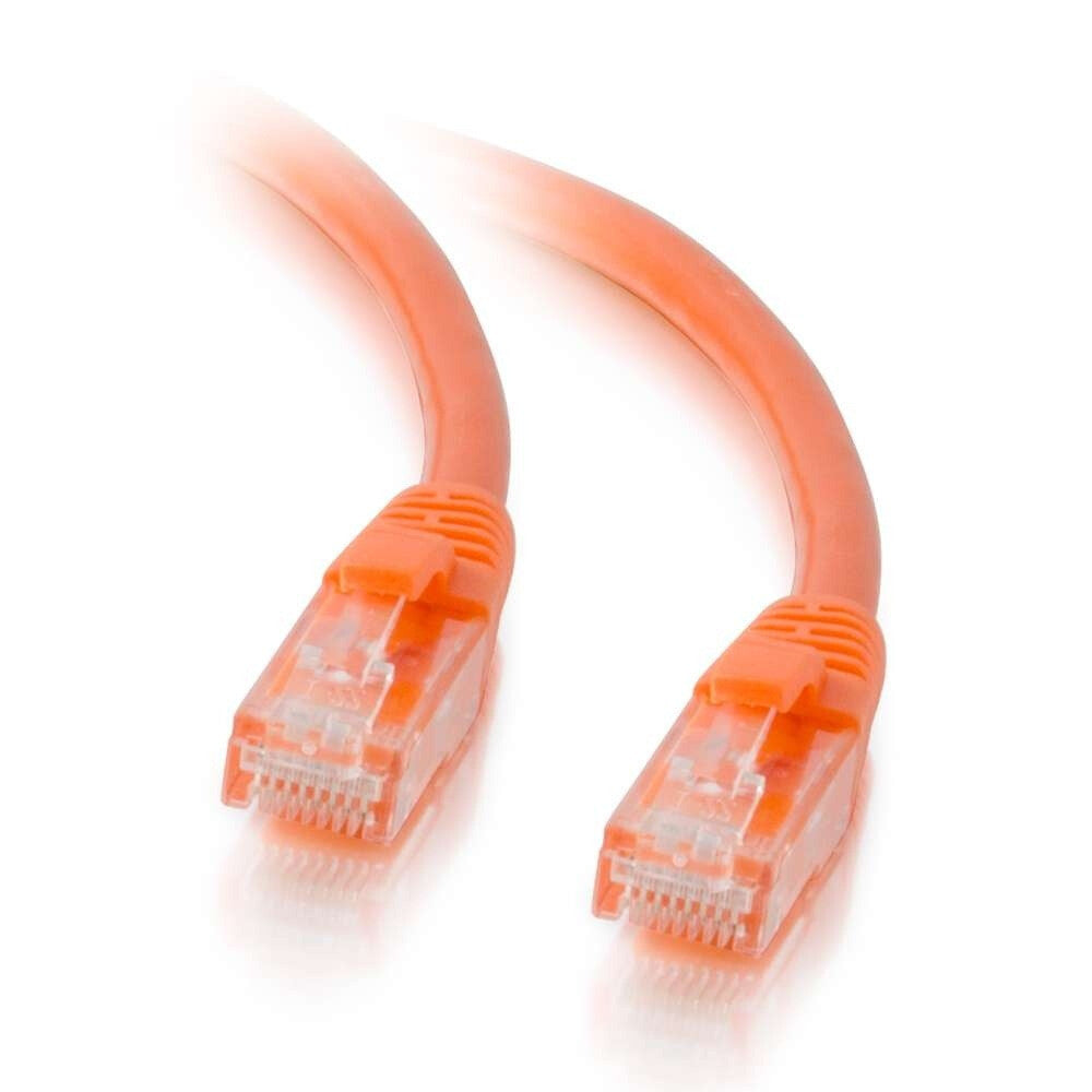 C2G 0.5ft (0.15m) Cat5e Snagless Unshielded UTP Ethernet Network Patch Cable - Orange
