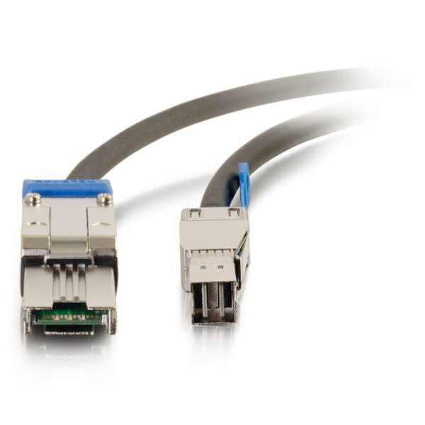 C2G 54255 Serial Attached SCSI (SAS) cable 1 m Black, Metallic