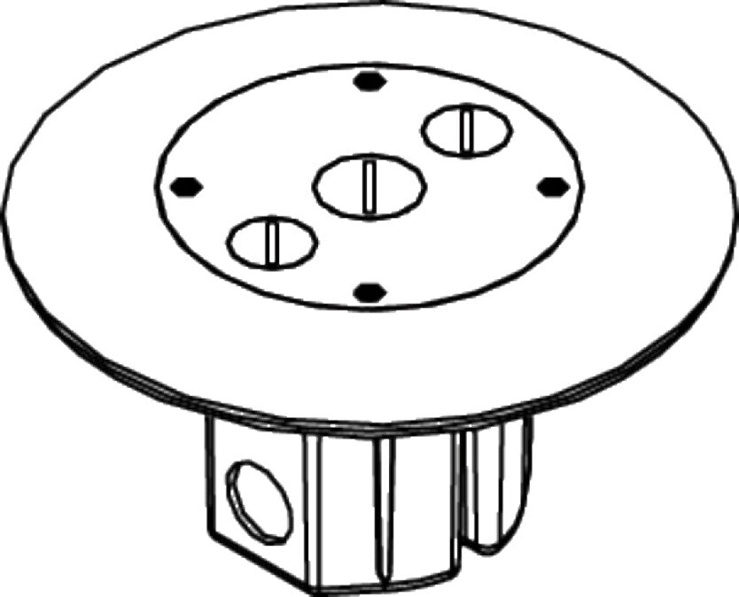 WIREMOLD 861FFTCAL cable trunking system accessory Fixture box