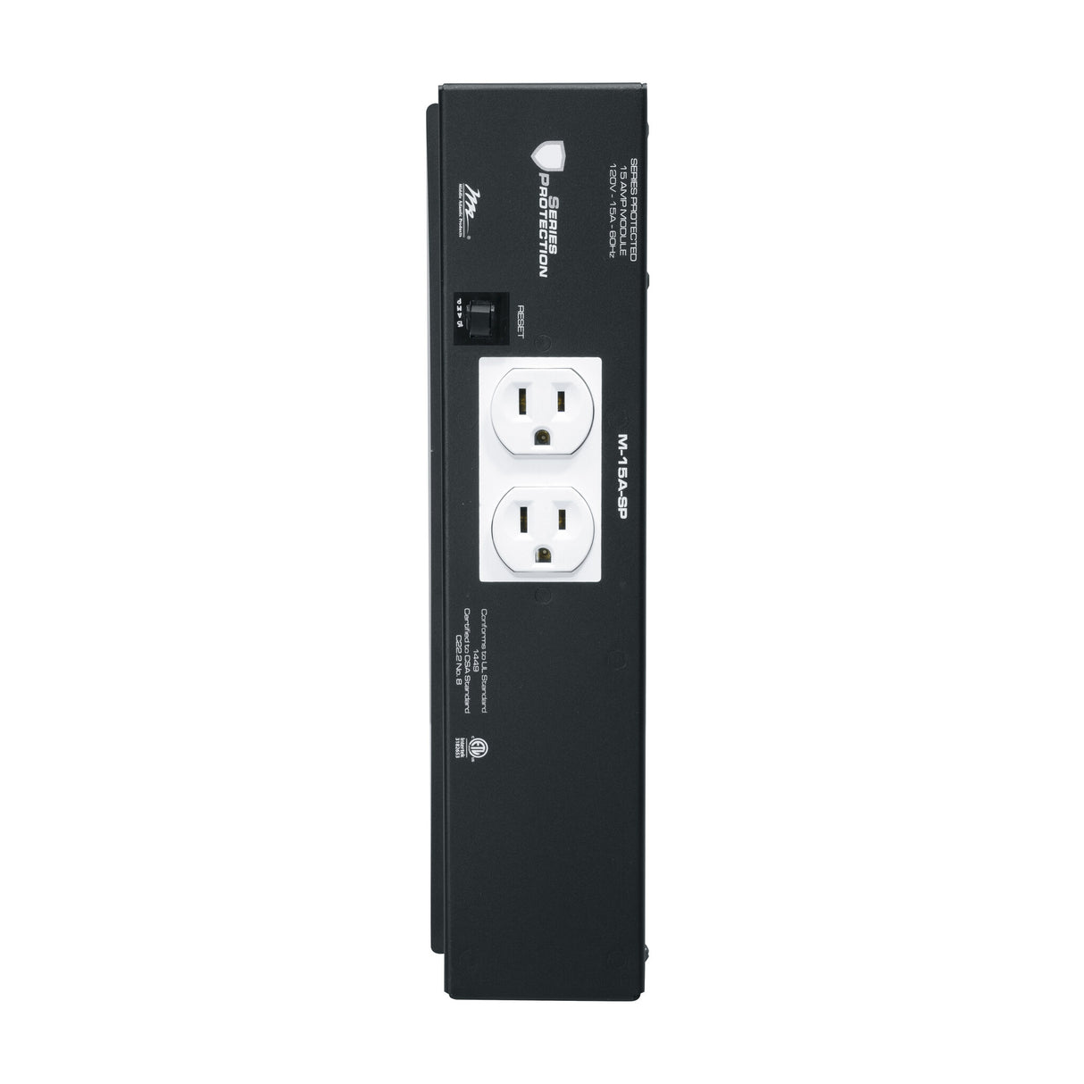 Middle Atlantic M-15A-SP power distribution unit (PDU) 2 AC outlet(s) Black, White