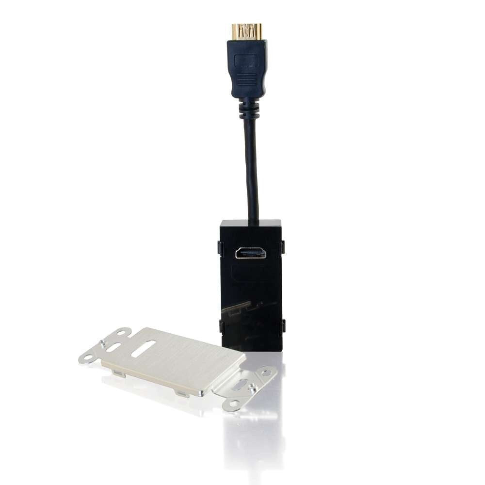 C2G HDMI Pass Through Wall Plate - Aluminum