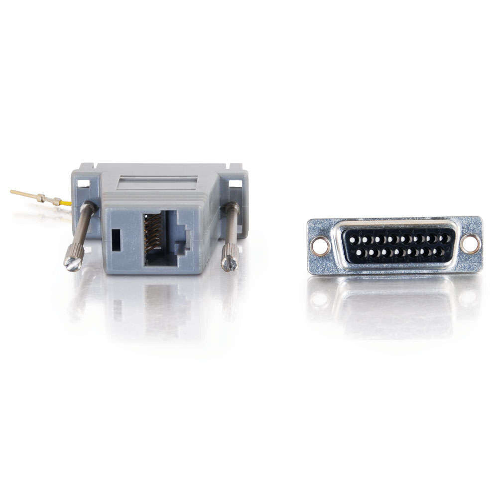 C2G RJ45 to DB15 Male Modular Adapter