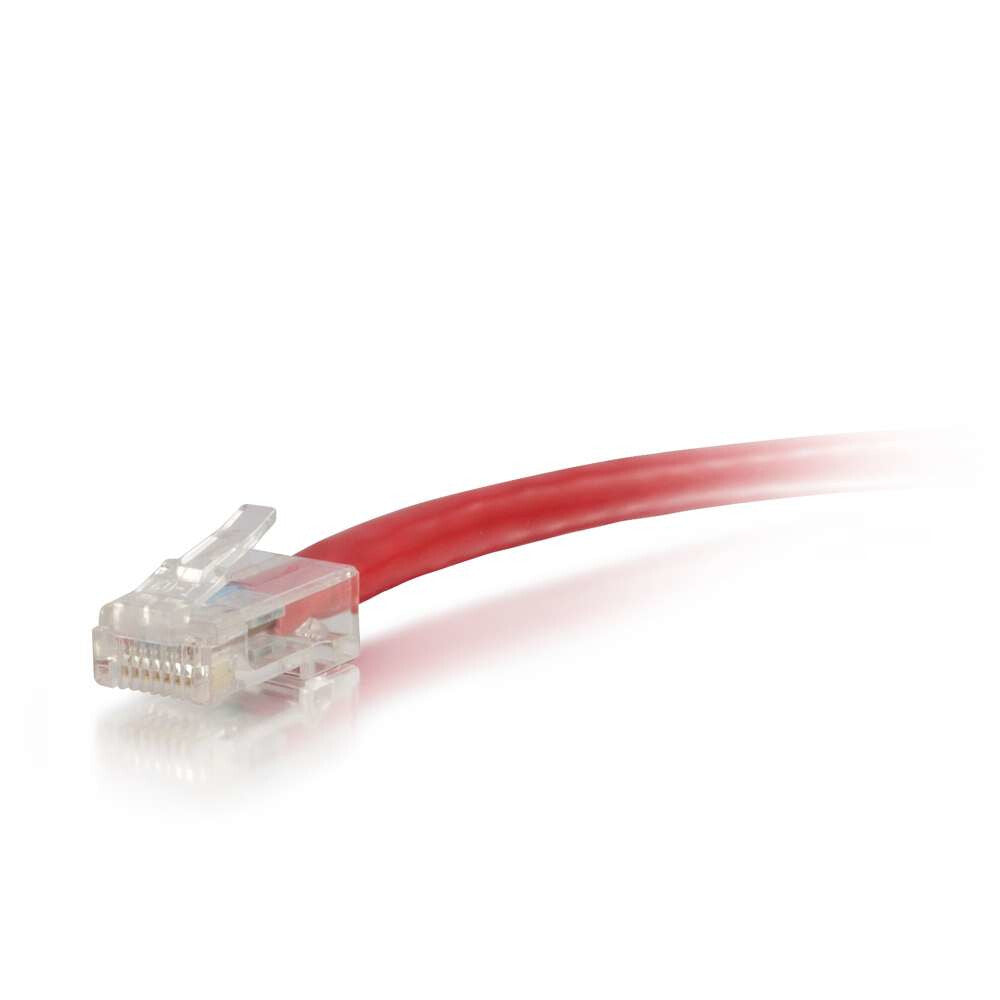 C2G 6" Cat6 networking cable Red 0.15 m U/UTP (UTP)