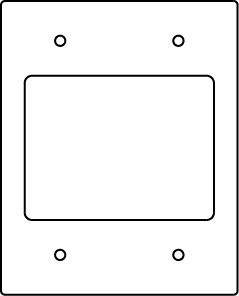 WIREMOLD RFB119-2SAB wall plate/switch cover