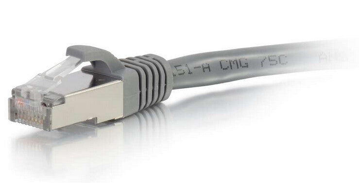 C2G 1ft. Cat6a RJ-45 networking cable Grey 0.3 m S/FTP (S-STP)