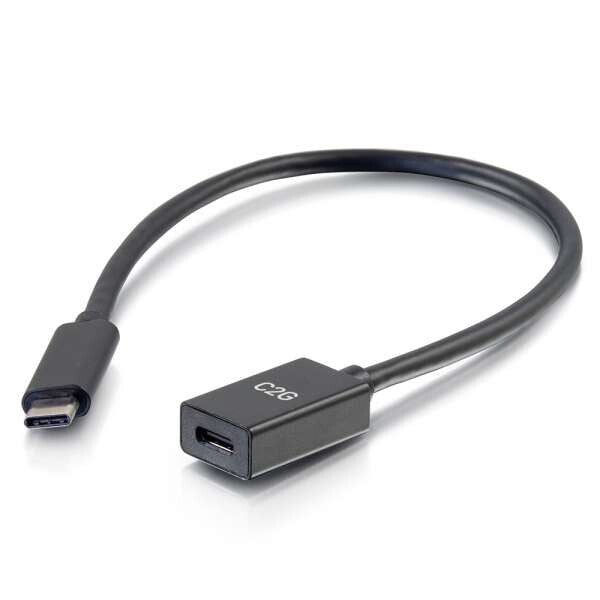 C2G 28655 USB cable USB 3.2 Gen 1 (3.1 Gen 1) 0.3 m USB C Black
