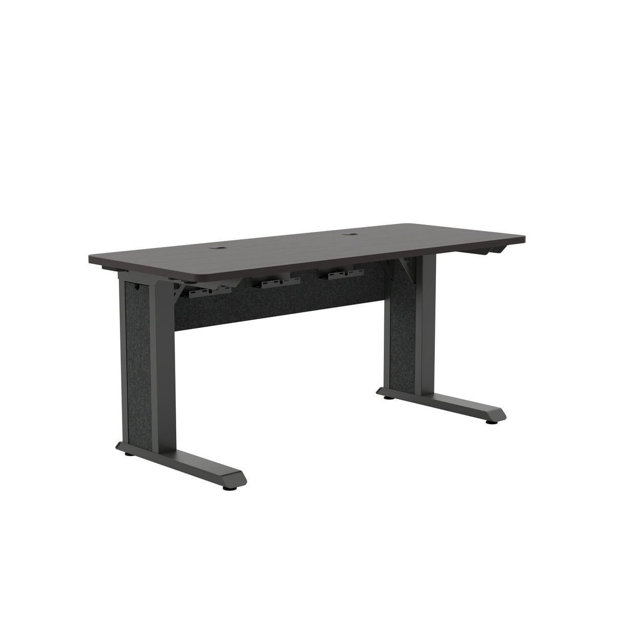Middle Atlantic ForumTM Rectangle Table for 2 People, 30" Seated Height, Asian Night Table Top with Dark Table Base
