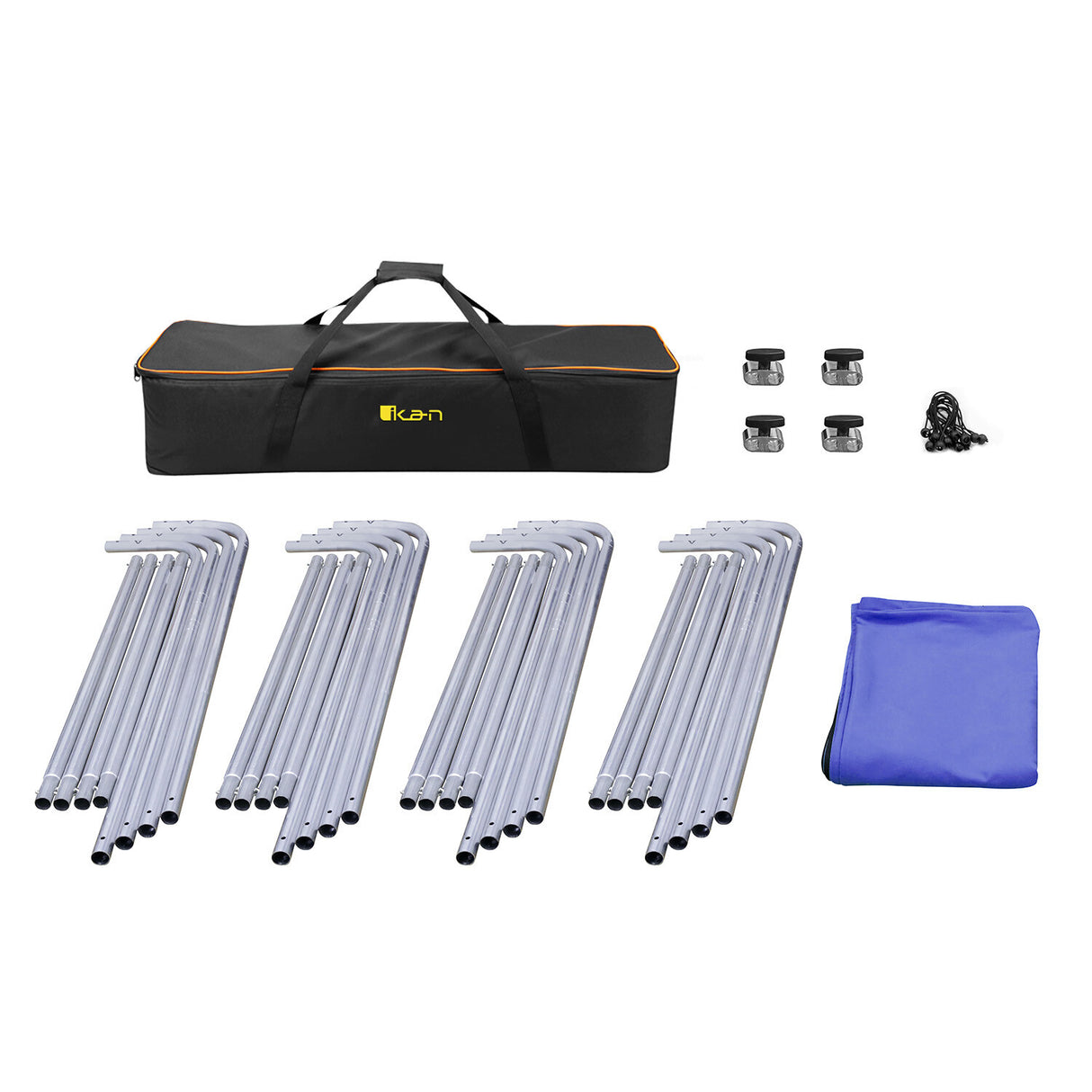 ikan BD-13F-BLU photo backdrop Aluminium, Polyester Monochromatic Blue