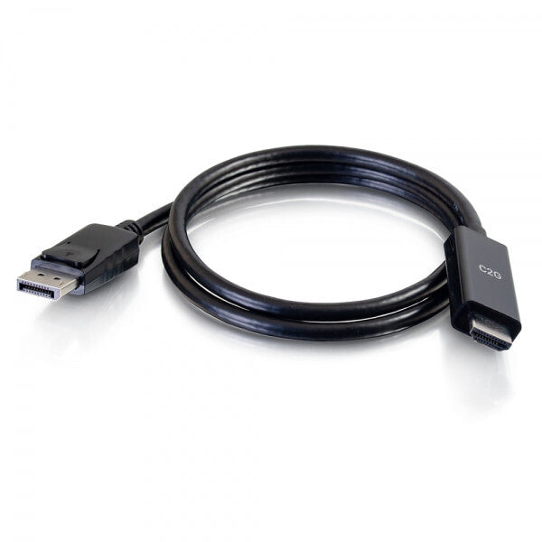 C2G 50194 video cable adapter 1.8 m DisplayPort HDMI Black