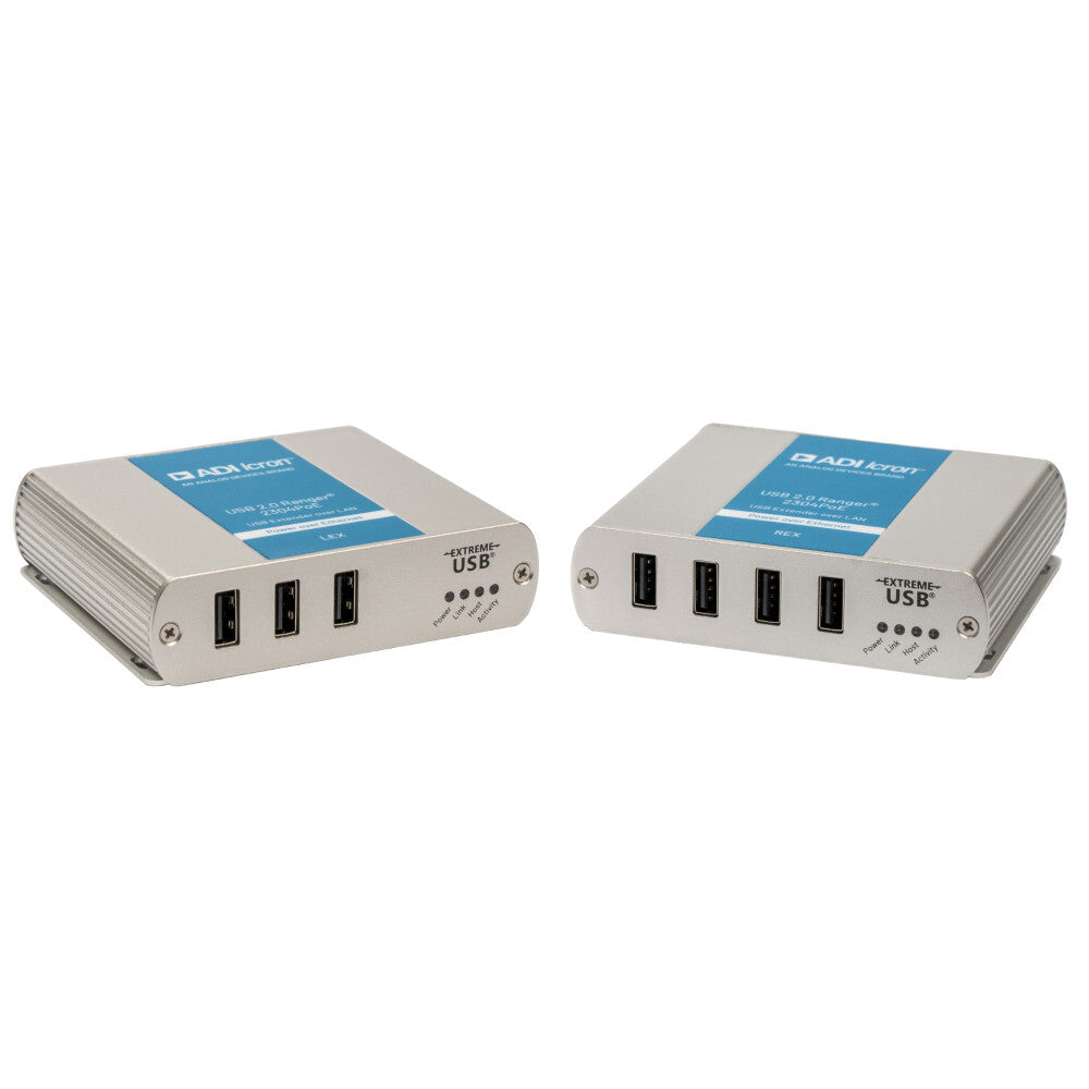 Icron USB 2.0 Ranger 2304PoE Network transmitter & receiver Grey 10, 100, 1000 Mbit/s