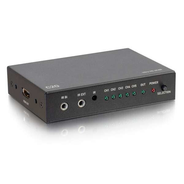 C2G ULTRAHD HDMI SELECTOR SWCH 5X1 4K