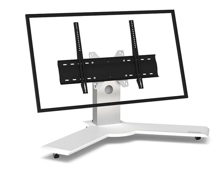 AXEOS EKINOX-XS monitor mount / stand 152.4 cm (60") Floor Stainless steel, White
