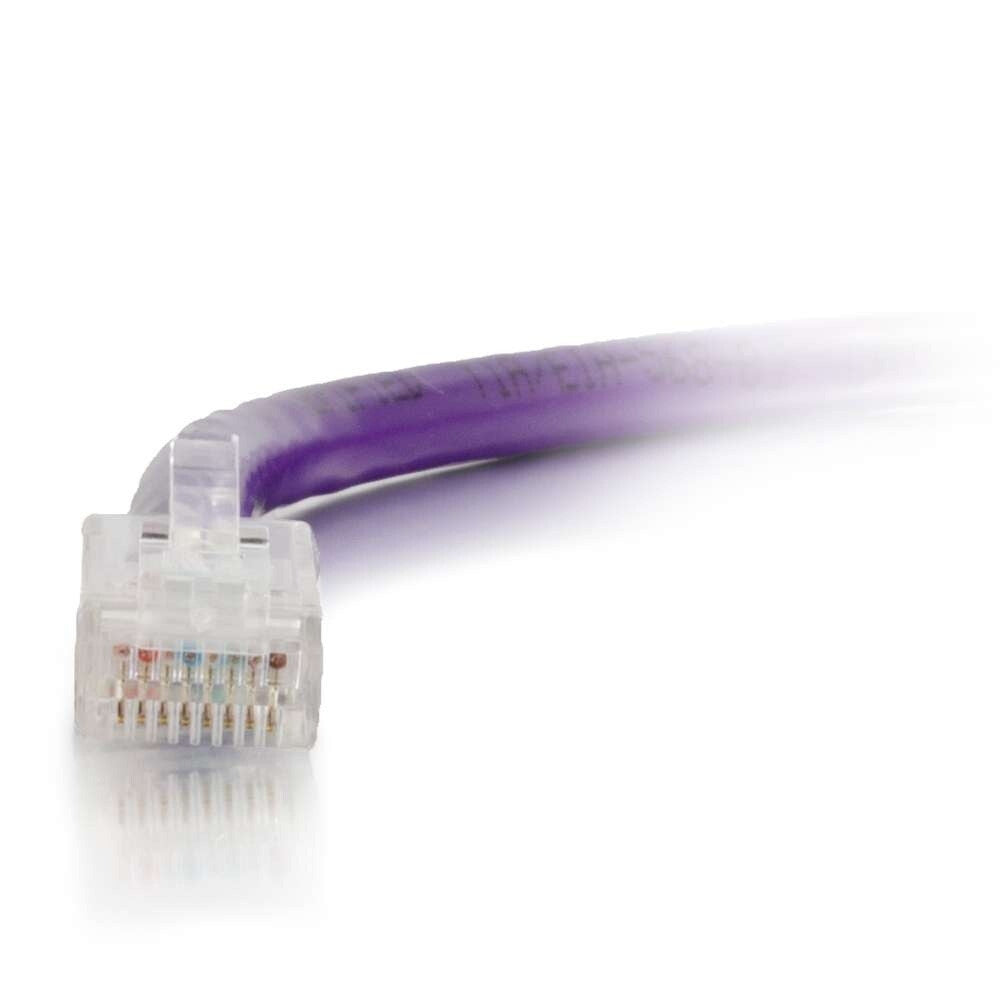 C2G 14ft (4.25m) Cat6 Non-Booted Unshielded UTP Ethernet Network Patch Cable - Purple