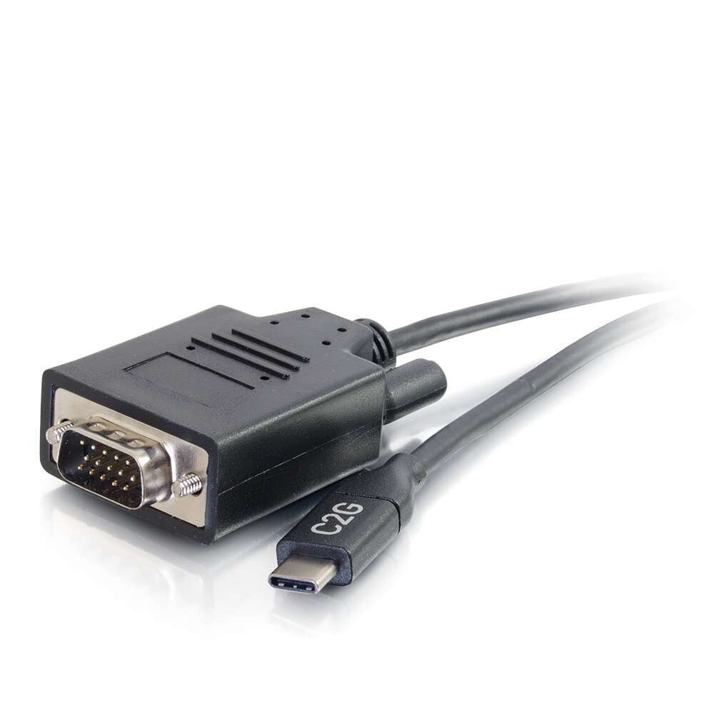 C2G 3ft (0.9m) USB-C to VGA Video Adapter Cable