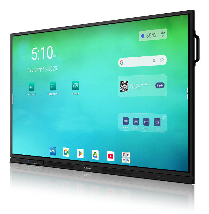 Optoma 3653RK interactive whiteboard 165.1 cm (65") 3840 x 2160 pixels Touchscreen Black