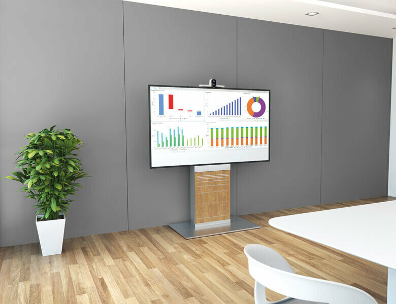 AXEOS XENON WIDE 2.29 m (90") Black, White, Wood Floor