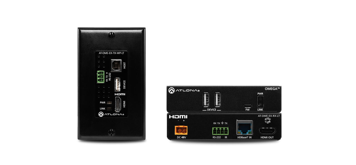 Atlona AT-OME-EX-WP-KIT-LT AV extender AV transmitter & transceiver Black, White
