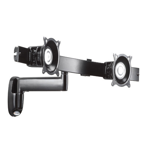 Chief Single Arm Articulating Wall Mount, Dual Monitor Array - KWS220B