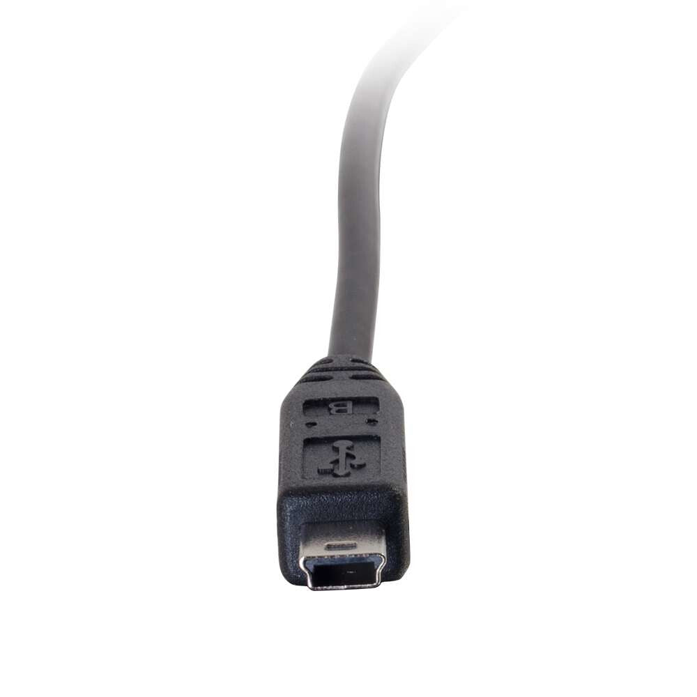 C2G 6ft, USB 2.0 Type C, Mini-USB B USB cable 1.8288 m USB C Black