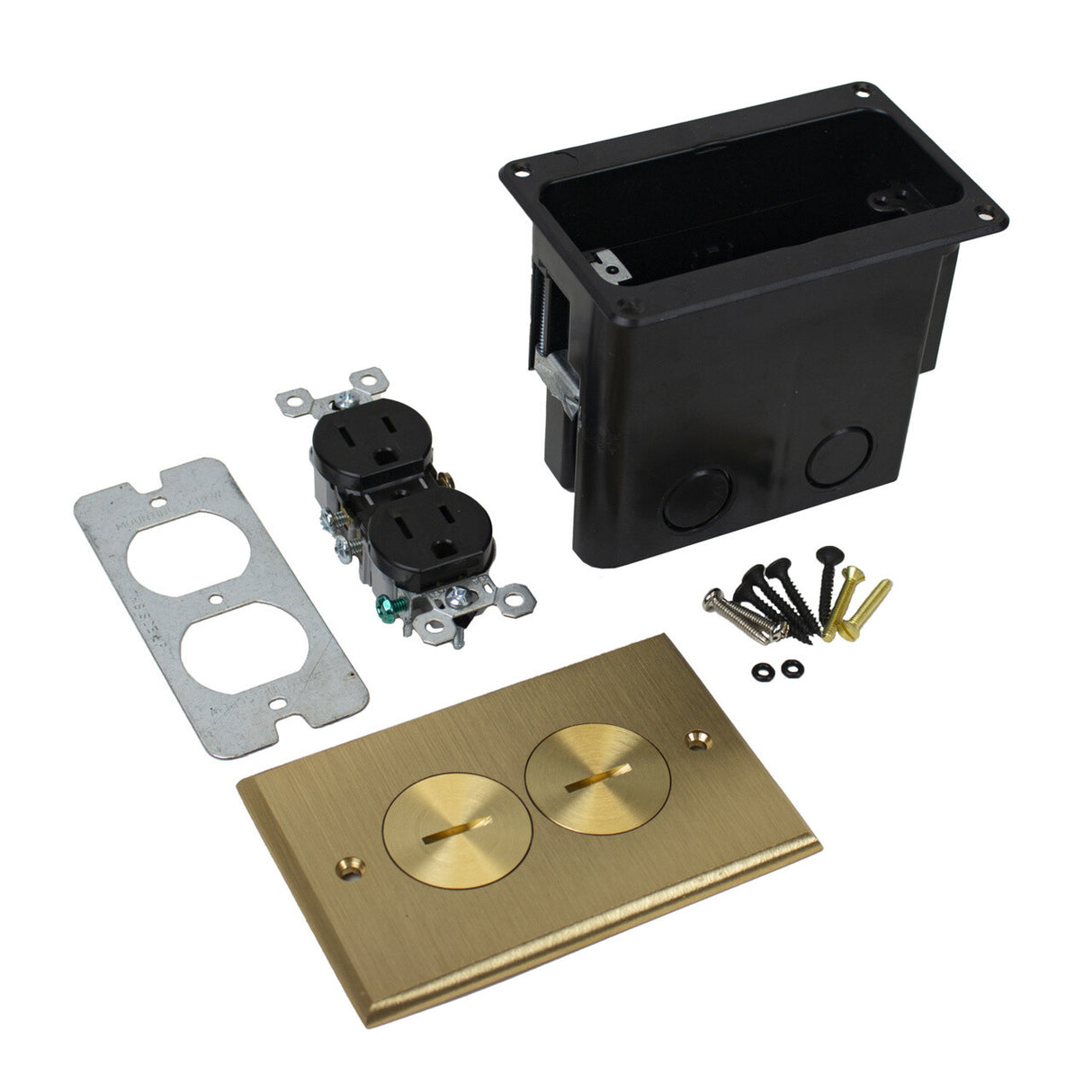 WIREMOLD WMFB1DRB outlet box Brass