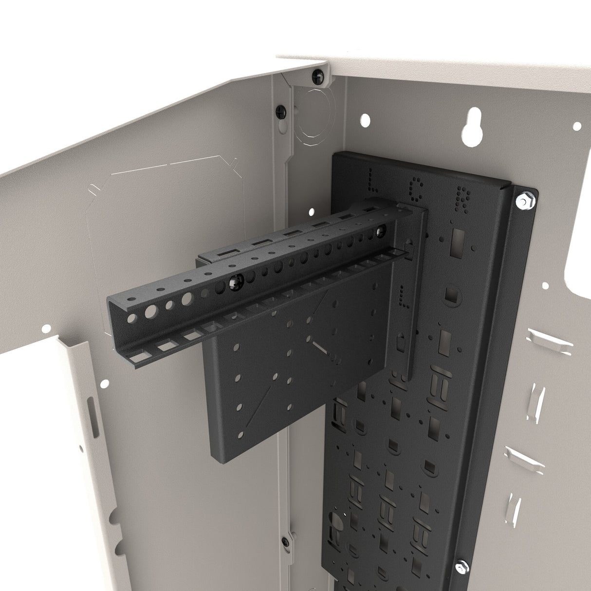 Middle Atlantic VWM Series Back Pan for Split Door, 36" High x 10" Deep - Black
