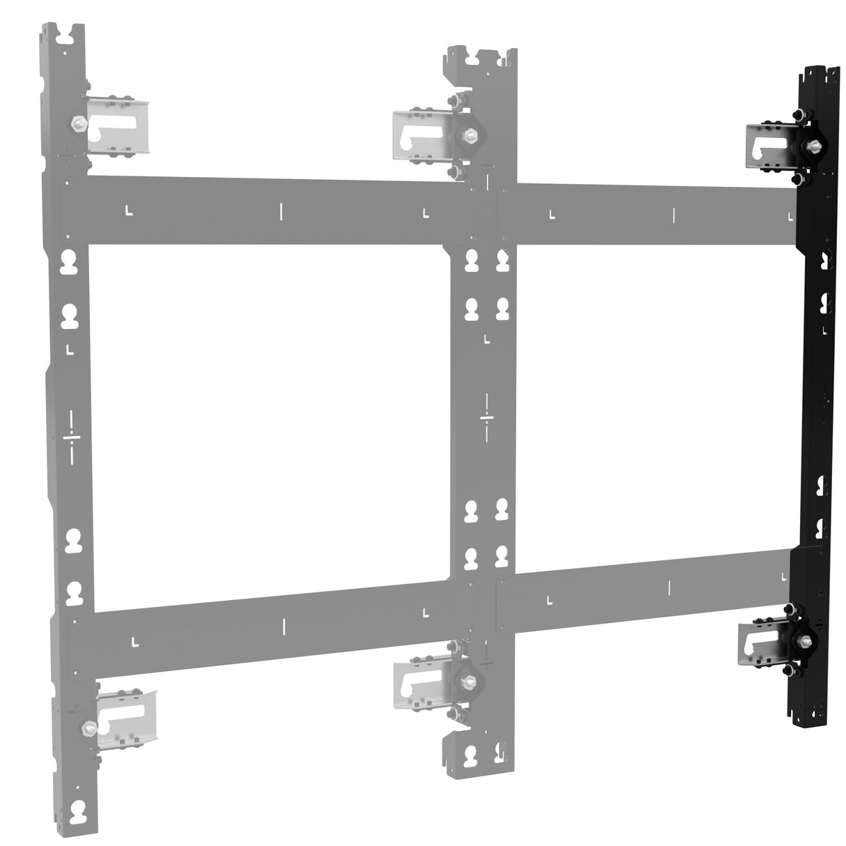 Chief TiLEDTM Right dvLED Wall Mount for LG LSBB Series Fine Pitch Essentials, 3 Displays Tall