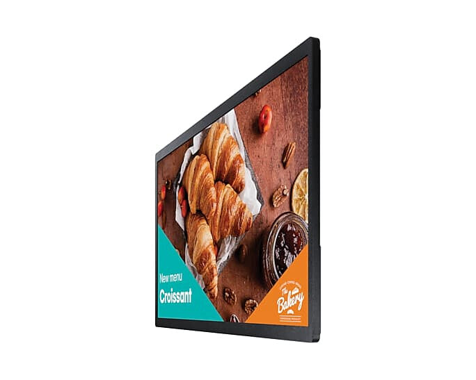 Samsung LH24QBCEBGC Digital signage flat panel 61 cm (24") LCD Wi-Fi 250 cd/m² Full HD Black Tizen 7.0