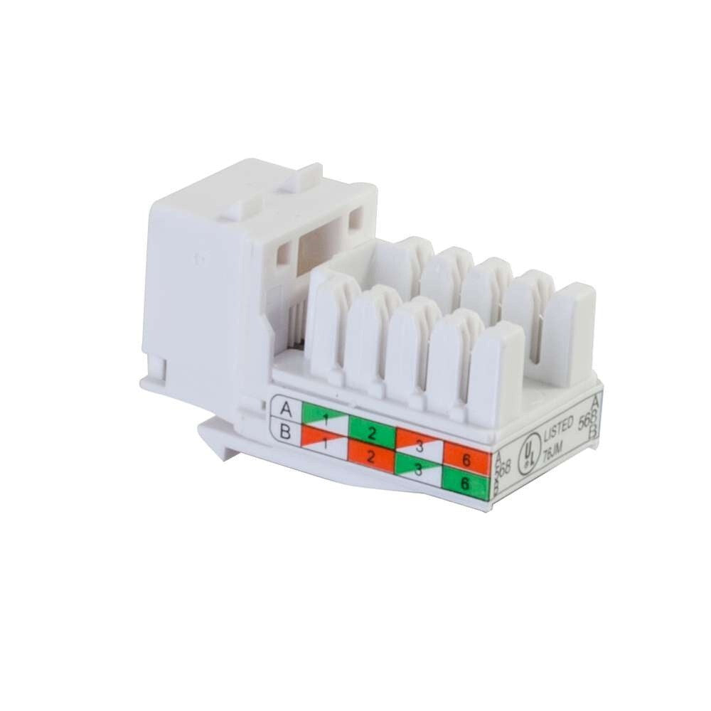 C2G Cat6 RJ45 UTP Keystone Jack - White